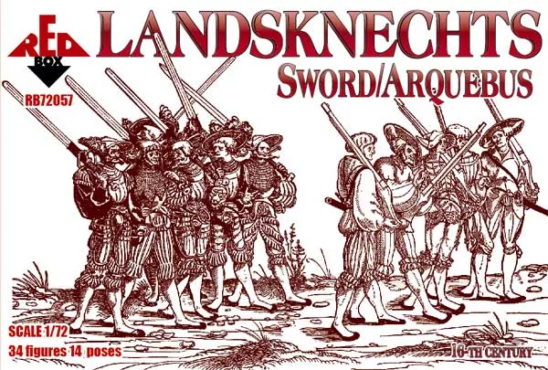 Red Box - Landsknechts (Sword/Arquebus) 16th centu 